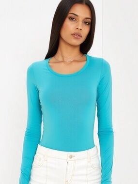 Y2K C&C California Vintage 2004 Aqua Long Sleeve Tee